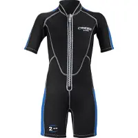 Cressi Lido Baby 2 Mm Junior Short Sleeve Shorty Noir 12-13 Years Enfants