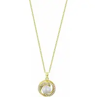 Lotus Collier Femme Lotus Silver Pearls - Argent 925, Perle Et Zirconia