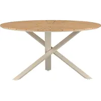 Venture Home Mexico table de jardin Ø140cm naturel.