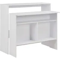 Prolenta Maison Exclusive - Table de bar avec 2 dessus de table Blanc 130x40x120 cm