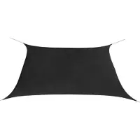 The Living Store Voile d'ombrage en tissu Oxford Carré 3,6x3,6 m Anthracite