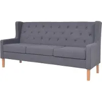 Prolenta Maison Exclusive - Canapé à 3 places tissu gris