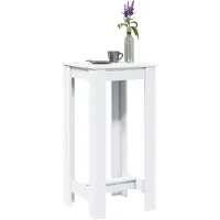 Prolenta Maison Exclusive - Table de bar blanche 51x50x103,5 cm Matériau dérivé du bois