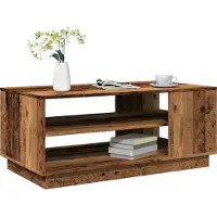 Prolenta Maison Exclusive - Table basse aspect bois ancien 102x55x43 cm Matériau dérivé du bois