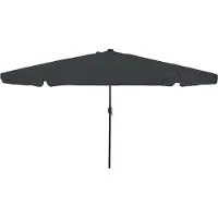 Syfax Parasol de jardin Anthracite 395 x 395 x 245 cm Polyester