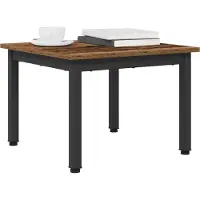 Syfax Table basse Bois ancien 50 x 50 x 36 cm Bois d'ingénierie