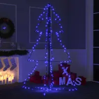 Prolenta Maison Exclusive - Arbre de Noël cône 200 LED d'intérieur/d'extérieur 98x150 cm