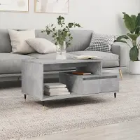 Prolenta Maison Exclusive - Table basse gris béton 90x49x45 cm Matériau dérivé du bois