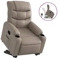 Syfax Fauteuil inclinable Cappuccino Similicuir