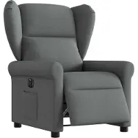 Syfax Fauteuil inclinable électrique Gris foncé Tissu