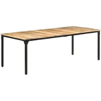 Prolenta Maison Exclusive - Table à manger 220 x 100 x 76 cm en bois de manguier brut
