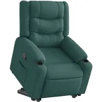 Syfax Fauteuil inclinable vert foncé tissu