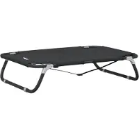 Syfax Lit pour chien pliable anthracite tissu Oxford et acier