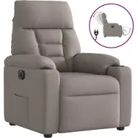 Syfax Fauteuil inclinable électrique Taupe Tissu