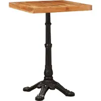 Syfax Table bistrot Marron 50 x 50 x 76 cm Bois d'Acacia Massif