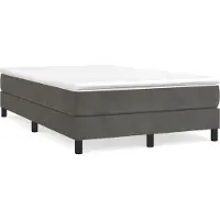 Syfax Sommier à lattes de lit et matelas Gris foncé 120x200cm Velours