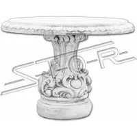 AEA Stein Tisch Terrase Garten Dekoration Möbel Edles Antik Stil Design Tische 255