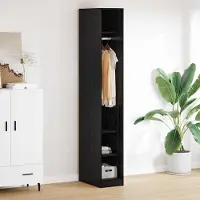 Syfax Armoire Chêne noir 50 x 30 x 200 cm Bois d'ingénierie
