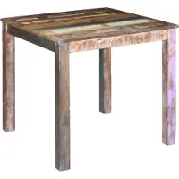 Prolenta Maison Exclusive - Table à manger en bois massif recyclé 80 x 82 x 76 cm