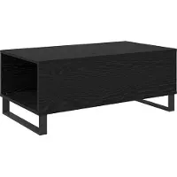 Syfax Table basse Chêne noir 90 x 50 x 36,5 cm Bois d'ingénierie
