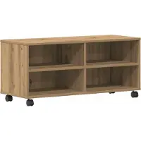 Syfax Meuble TV Marron 90 x 35 x 40,5 cm Bois d'ingénierie