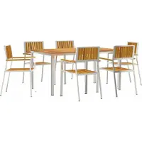 Syfax Ensemble de repas extérieur 7 pcs