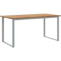 Syfax Table de Jardin Gris 160 x 80 x 75 cm Bois d'Acacia Massif