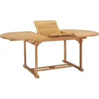 Prolenta Maison Exclusive - Table de jardin à rallonge 150-200x100x75 cm en teck massif