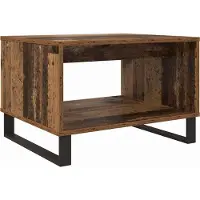 Syfax Table basse Bois ancien 60 x 50 x 40 cm Bois d'ingénierie