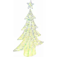 Syfax Sapin de Noël avec 120 LED Blanc chaud 120,5 cm PET