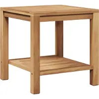 Syfax Table basse Marron 45 x 45 x 45 cm Bois de teck massif