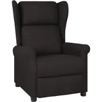 Prolenta Maison Exclusive - Fauteuil relax noir tissu