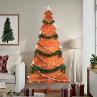 Prolenta Maison Exclusive - Sapin de Noël à décorer, brun cire, 180 cm, pin massif