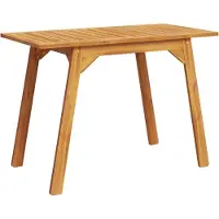 Syfax Table à manger de jardin 110x56x75 cm bois massif d'acacia