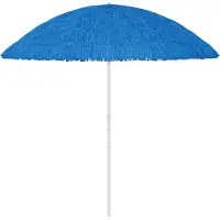Syfax Parasol de plage Hawaii bleu 300 cm