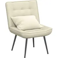 vidaXL Fauteuil relax design Crème 64x74x84 cm Velours - TV & fauteuil relax 2025 Nouveau5540377 1parcel