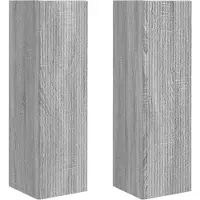 Syfax Meuble TV mural 2 pcs Gris Sonoma 30 x 31 x 100 cm