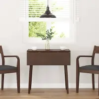 Prolenta Maison Exclusive - Table à manger en bois massif, couleur marron, en bois d'hévéa