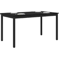 Syfax Table de salle à manger / Table de repas 140 x 80 x 75 cm MÉTAL