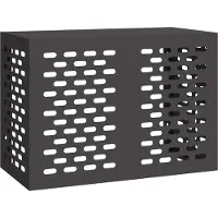 vidaXL Couverture de climatisation Noir 100 x 50 x 70 cm Acier