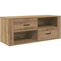 Syfax Meuble TV 100 x 35 x 40 cm Chêne artisanal Bois d'ingénierie