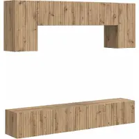 Syfax Ensemble meuble TV 5 pcs Chêne Sonoma Bois d'ingénierie
