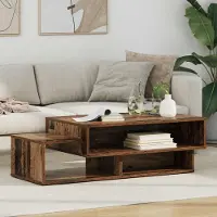Prolenta Maison Exclusive - Table basse en bois ancien 105 x 50 x 32,5 cm Matériau dérivé du bois