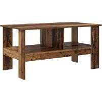 vidaXL Table basse en vieux bois 90 x 50 x 45 cm Bois composite
