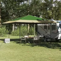 vidaXL Best Möbel Pop-up Pavillon Tente Verte 400 x 400 cm Tissu - Pavillons & Tentes de réception CL3740734 1parcel