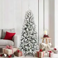 vidaXL BEI CLORIS Sapin de Noël artificiel avec 300 LED Blanc 73 x 73 x 180 cm - Sapins de Noël artificiels Nouveau2645873 2parcel