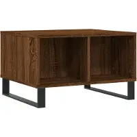 Syfax Table basse Chêne marron 60x50x36,5 cm Bois d'ingénierie