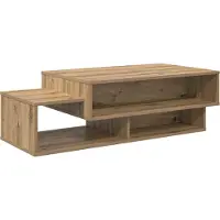 Syfax Table basse Chêne artisanal 105 x 50 x 32,5 cm