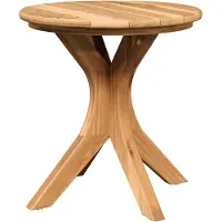 Syfax Table d'appoint Marron 40 x 40 x 41 cm Bois de teck massif