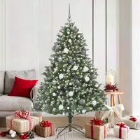 vidaXL Style élégant Sapin de Noël artificiel avec 300 LED Vert 126 x 126 x 180 cm DE5612726